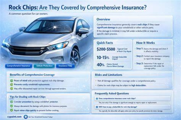 Are rock chips in paint covered by insurance?