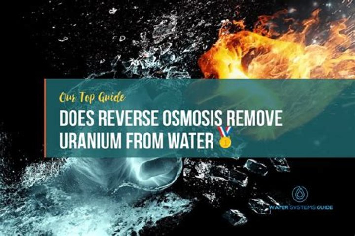 Will reverse osmosis remove uranium?